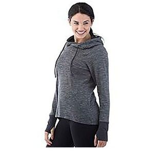 Avalanche Women's Outdoor Mila Pullover Hoody, Asphalt(Grey)-zip pocket shirt